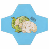 Abbildung des Kauliblumen-Cartoon Fußball (Flach)