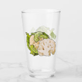 Abbildung des Kauliblumen-Cartoon Glas (Rückseite)