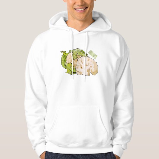 Abbildung des Kauliblumen-Cartoon Hoodie (Vorderseite)