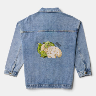 Abbildung des Kauliblumen-Cartoon Jeansjacke
