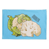 Abbildung des Kauliblumen-Cartoon Kissenbezug (Rückseite)