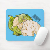 Abbildung des Kauliblumen-Cartoon Mousepad (Mit Mouse)