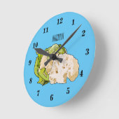 Abbildung des Kauliblumen-Cartoon Runde Wanduhr (Winkel)