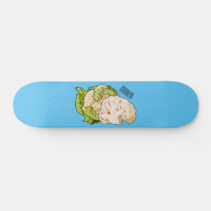 Abbildung des Kauliblumen-Cartoon Skateboard