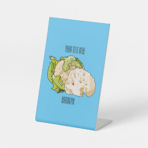 Abbildung des Kauliblumen-Cartoon Sockelschild