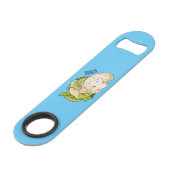 Abbildung des Kauliblumen-Cartoon Speed Flaschenöffner (Vorderseite Schrägansicht)