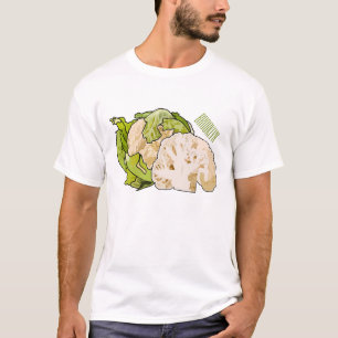 Abbildung des Kauliblumen-Cartoon T-Shirt