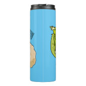 Abbildung des Kauliblumen-Cartoon Thermosbecher (Rückseite)