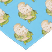 Abbildung des Kauliblumen-Cartoon Tischdecke (Schrägansicht)