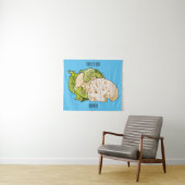 Abbildung des Kauliblumen-Cartoon Wandteppich (Beispiel (Horizontal))