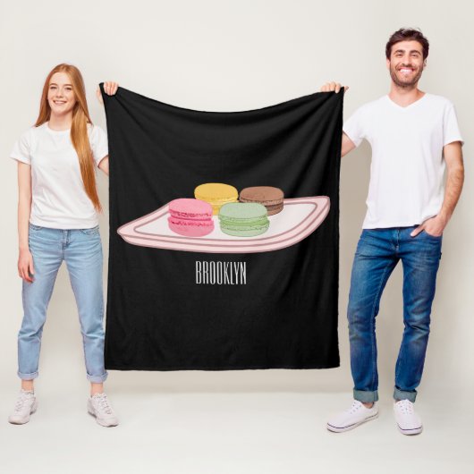 Abbildung des Macaron-Cartoon Fleecedecke (Beispiel)