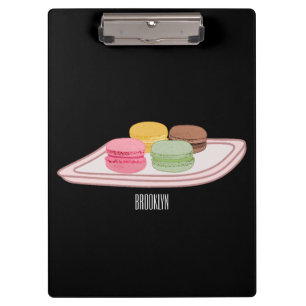 Abbildung des Macaron-Cartoon Klemmbrett