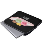 Abbildung des Macaron-Cartoon Laptopschutzhülle (Vorne Knopf)