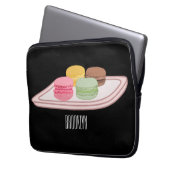 Abbildung des Macaron-Cartoon Laptopschutzhülle (Vorderseite Links)