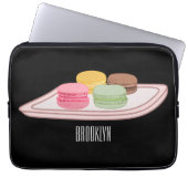 Abbildung des Macaron-Cartoon Laptopschutzhülle (Vorderseite)