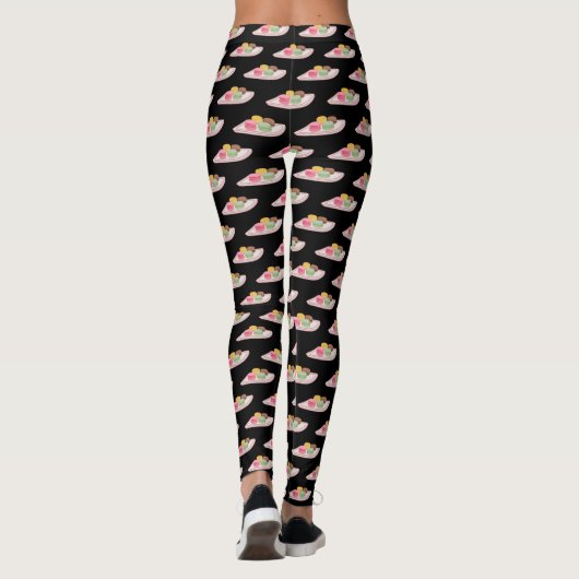 Abbildung des Macaron-Cartoon Leggings (Rückseite)