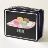 Abbildung des Macaron-Cartoon Metall Brotdose (Rückseite)