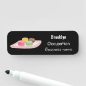 Abbildung des Macaron-Cartoon Namensschild (Beispiel)