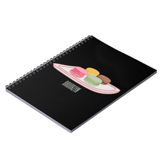 Abbildung des Macaron-Cartoon Notizblock (Linke Seite)