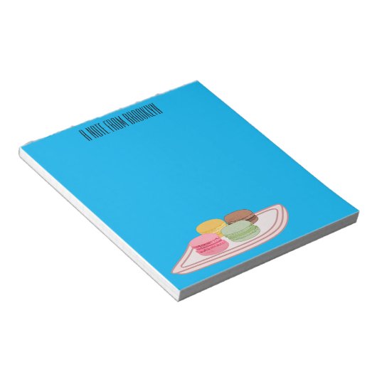 Abbildung des Macaron-Cartoon Notizblock (angewinkelt)