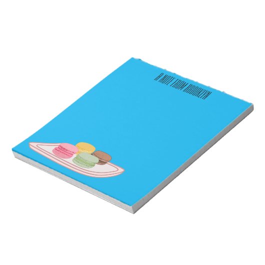 Abbildung des Macaron-Cartoon Notizblock (Rotiert)