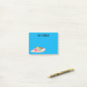 Abbildung des Macaron-Cartoon Post-it Klebezettel (Auf Schreibtisch)