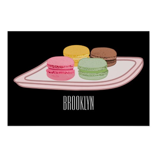 Abbildung des Macaron-Cartoon Poster (Vorderseite)