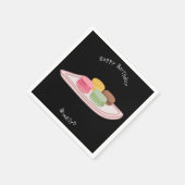 Abbildung des Macaron-Cartoon Serviette (Ecke)