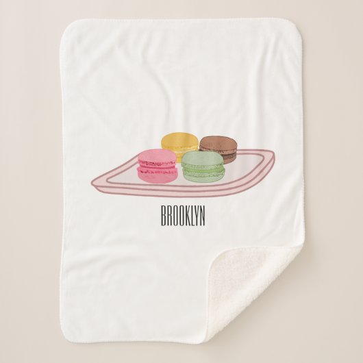 Abbildung des Macaron-Cartoon Sherpadecke (Vorderseite)