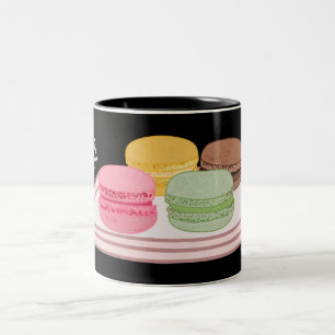 Abbildung des Macaron-Cartoon Zweifarbige Tasse