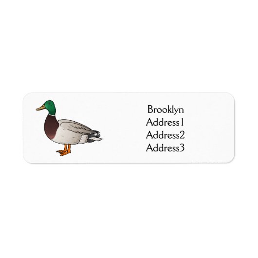 Abbildung des Mallard-Enten-Cartoon (Vorne)