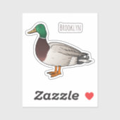 Abbildung des Mallard-Enten-Cartoon Aufkleber (Blatt)