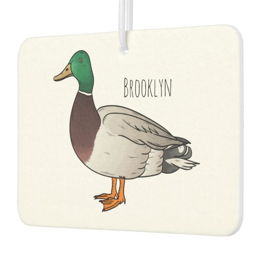 Abbildung des Mallard-Enten-Cartoon Autolufterfrischer (Links)