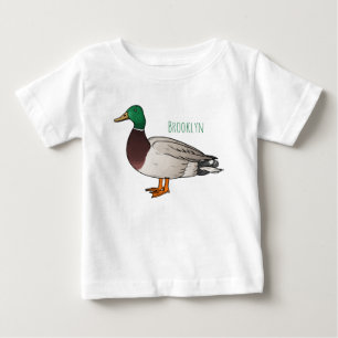 Abbildung des Mallard-Enten-Cartoon Baby T-shirt