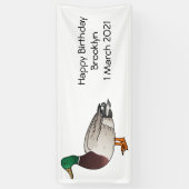 Abbildung des Mallard-Enten-Cartoon Banner (Vertikal)