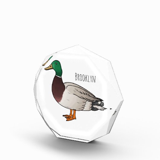 Abbildung des Mallard-Enten-Cartoon Fotoblock (Rechts)