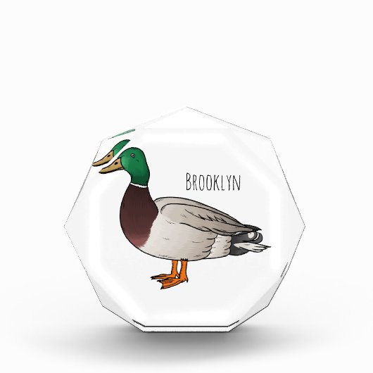 Abbildung des Mallard-Enten-Cartoon Fotoblock (Vorderseite)