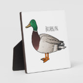 Abbildung des Mallard-Enten-Cartoon Fotoplatte (Vorderseite)