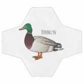 Abbildung des Mallard-Enten-Cartoon Fußball (Flach)