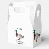 Abbildung des Mallard-Enten-Cartoon Geschenkschachtel (Geöffnet)
