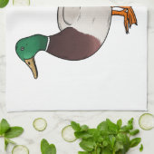 Abbildung des Mallard-Enten-Cartoon Geschirrtuch (Gefaltet)