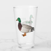 Abbildung des Mallard-Enten-Cartoon Glas (Rückseite)
