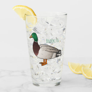 Abbildung des Mallard-Enten-Cartoon Glas