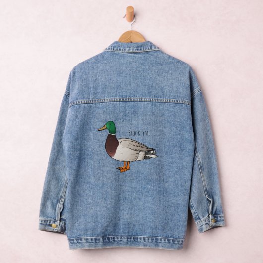 Abbildung des Mallard-Enten-Cartoon Jeansjacke (Hangar)