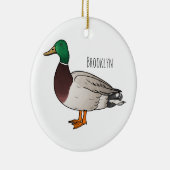 Abbildung des Mallard-Enten-Cartoon Keramik Ornament (Rechts)