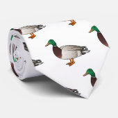 Abbildung des Mallard-Enten-Cartoon Krawatte (Gerollt)