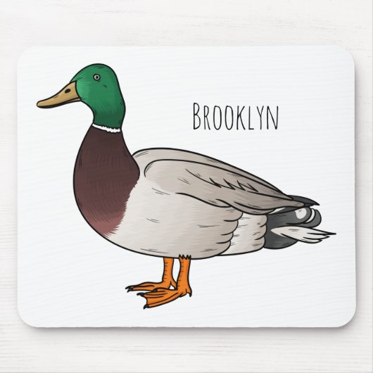 Abbildung des Mallard-Enten-Cartoon Mousepad (Vorne)