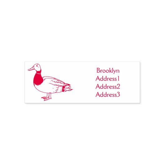 Abbildung des Mallard-Enten-Cartoon Permastempel (Design)