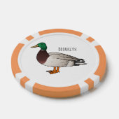 Abbildung des Mallard-Enten-Cartoon Pokerchips (Einzeln)