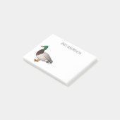 Abbildung des Mallard-Enten-Cartoon Post-it Klebezettel (angewinkelt)